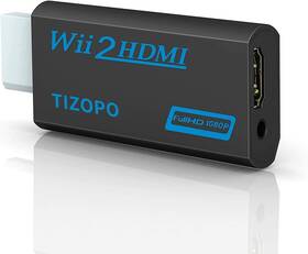 Hx-018 Tizopo Wii To Hdmi Converter - 1080p Adapter For And U Supports 720p Ntsc