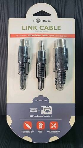 M07555 Tomee - 32x To Genesis Model 1 Link Cable Brand New Free Shipping