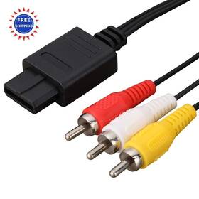 C038 Trenro Av Cable Composite Video Cord 6 Feet Compatible Nintendo 64 N64 Gamecube Super