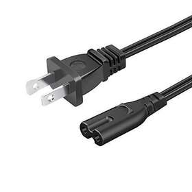Trospow 664918099770 Ul Listed 8.2ft 2 Prong Ac Power Cord For Xbox One 1 Series X S Game Console