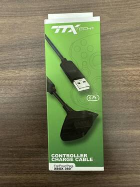 Qrs161 Ttx Tech Controller Charge Cable For Xbox 360 Brand New 2e