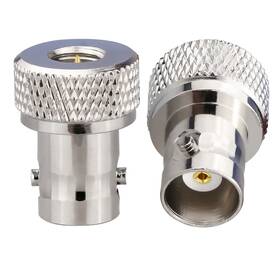 1s20 Tuolnk Sma Male To Bnc Female Rf Coaxial Adapter Set Brass And Nickel Plated
