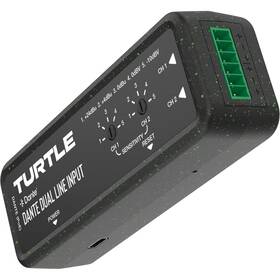 Tuvd2len Turtle Av Dual-channel Analog Euroblock Line Input To Dante Output Adapter