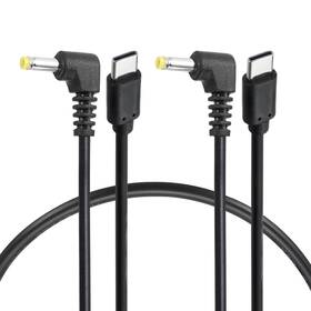 Uxcell 601968629953 2pcs 36w Pd Trigger Cable 12v 3a 4.0x1.7mm Type-c Right Angle Power Cord 0.4m