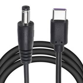 Uxcell 664694644300 3.3ft Usb C To Dc Pd Power Fast Charging Cable 5.5x2.1mm 15w/5v Black