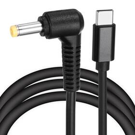 Uxcell 686687061741 5ft Usb C To Dc Pd Power Fast Charging Cable 4.0x1.7mm 65w/15v Black