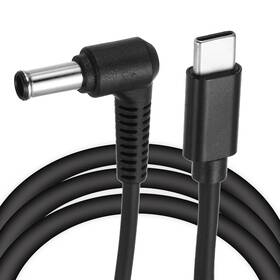 Uxcell 686687727869 4.9ft Usb C To Dc Pd Power Fast Charging Cable 6.5mmx1.4mm 65w/20v Black