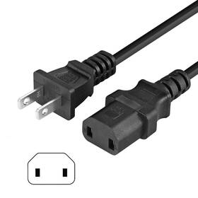 Vseer 700391183947 2 Prong Ac Power Cord Ul Svt 18awg 10a Cable Replacement - For Ps4 Pro
