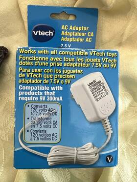 80-087700 Vtech 7.5v Ac Adapter Model #80-087700 Brand New