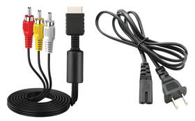 Game-yx-107 Wirelessfinest Ac Power Supply Audio Video Rca Av Cable Adapter Cord To External Tv Screen