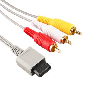 Aub093cz9cr5 Xahpower Av Cable For Wii U Composite Audio Video Tv Connector Cord N Inch