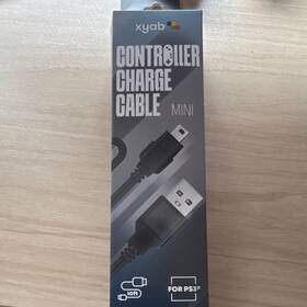 P20392-r Xyab Charge And Sync Mini Usb Controller Cable 10ft Black For Ps3