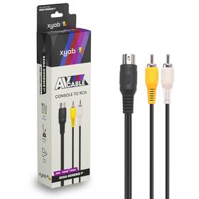 P77092 Xyab Av Composite Cable Sega Genesis 1 Brand New