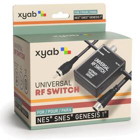 P77282-r Xyab Rf Switch Adapter Tv Antenna Cable For Nintendo Sega Atari Retro Gaming