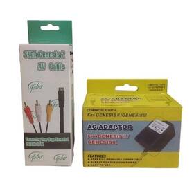 Yobo 666486819101 Ac Power Supply Av Cable For Sega Genesis Model 2 Console New Boxed