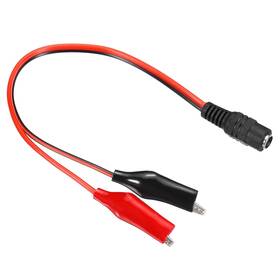 Zaplyte 745065531303 4pack Dc 5.5 X 2.1mm Female Plug To Alligator Clip Cable Connector Black Red