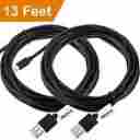 Zuc5d-aux-1 Zacro 13ft Ps4 And Xbox One Controller Charging Cable Usb Cord Charge Play 2 Packs