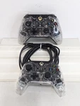 (A-7) 2 Xbox One After Glow W/ 1 Cord Controllers (untested, As Is, Parts Only). Fixed Price $26.99.