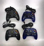 LOT-4 Microsoft Xbox Wired Controller Authentic Model X09-64241-01 Blue. Fixed Price $59.99.