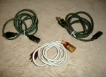 Lot Of 3 Vintage Oem Apple Volex Power Cords 2 Rainbow 1 White W/amber For Imac. Fixed Price $30.00.