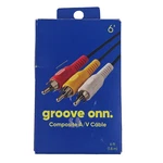 Groove Onn Composite A/v Cable 6FT Black For Use Tvs Satellite & Boxes. Fixed Price $7.50.