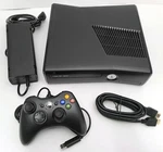 Microsoft Xbox Slim Black Video Game Console System Bundle Set Kit. Fixed Price $162.88.