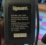 Gigaware 26-1434 Composite S-video Wired Av Cable For PS2 PS3 Wii Console. Fixed Price $9.95.