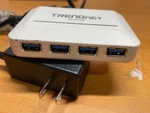 Trendnet Super Speed Four Port TU3-H4 Usb 3.0 Hub With Power Delivery. Fixed Price $5.00.