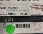 PE42742 Peregrine Ic Psemi Rf Switch 20QFN Smd 10 Pieces. Fixed Price $14.40.
