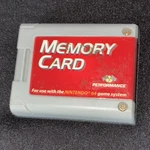 Performance Memory Card P-302 Gray Red Nintendo 64 Controller Attachment. Fixed Price $12.99.