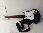 PS3 Rock Band 2 Guitar Fender Stratocaster Complete No Dongle But Fully Tested. Fixed Price $46.00.