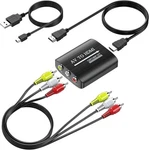 Rca To Hdmi Converter 1080P Adapter With Cables For Tv Vhs Dvd Wii PS2 Xbox. Fixed Price $23.99.