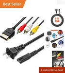 Tangle-free Av Cable (6 Ft) & Ac Power Cord (5 For Xbox Multi-device Use. Fixed Price $20.98.