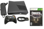 Xbox 360 Slim 4GB Black System Console Bundle Kit +city Of Gangsters Omerta Game. Fixed Price $162.88.