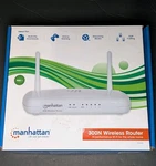 Manhattan 300N Wireless 4-PORT Router. Fixed Price $20.00.