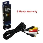 New Gold Plated Sav Rca Audio Composite Cable For Sega Saturn S-video. Fixed Price $11.95.