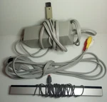 Nintendo Wii Power Cord Supply Av Cable Sensor Bar Bundle. Fixed Price $14.89.