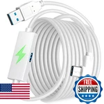 Kuject 16FT Link Cable For Quest 3S/3, 2, Pro - Charge & Play Vr. Fixed Price $38.34.