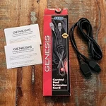 Sega Genesis Control Pad Extension Cord 6.5FT Original Box Winserts Tested/works. Fixed Price $47.95.