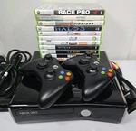 Microsoft Xbox 360 250 Gb Hdd Video Console Bundle Hdmi Power & 11 Games. Fixed Price $149.95.