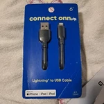 6FT Connect Braided Charging Cable Lighting & Usb-c. Fixed Price $10.85.