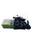 Xbox 360 Kinect Set With Controllers Charging Stand, Games All Cables Needed. Fixed Price $120.00.