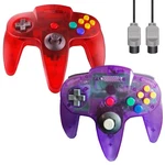 Zerostory Classic N64 Controller, Transparent Red And Purple. Fixed Price $42.51.