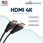 Hdmi 2.0 Cable 4K 60HZ Gold Plated 1.5-50FT Multipack Lot Black. Fixed Price $283.58.