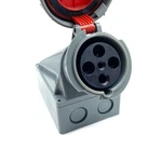 Iec 60309 Industrial Connector Socket, 4PIN 63AMP 380V-415V 3P+E 6H IP67 Wate.... Fixed Price $64.43.
