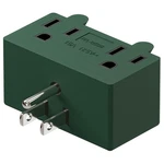 Nema 5-15P To Dual 5-15R Adapter, Plugrand 90 Degree Downward Angled Green. Fixed Price $21.73.