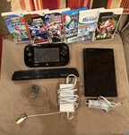 Wii Console Black 32GB All Cords! Super Smash Bros Brawl And 5 Other Games Inc. Fixed Price $225.00.