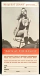 Retro Blonde Model In Granny Boots 1993 9X4.5 Postcard Ad Request Jeans Ranch. Fixed Price $12.99.