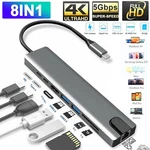 8 In 1 Usb-c Hub Type To 3.0 4K Hdmi Pd Adapter For Iphone Macbook Pro/air. Fixed Price $9.49.