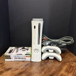 Microsoft Xbox 360 Bundle + 2CONTROLLERS/4 Games (SSX3 Skate Tony Hawk FIFA05). Fixed Price $85.00.